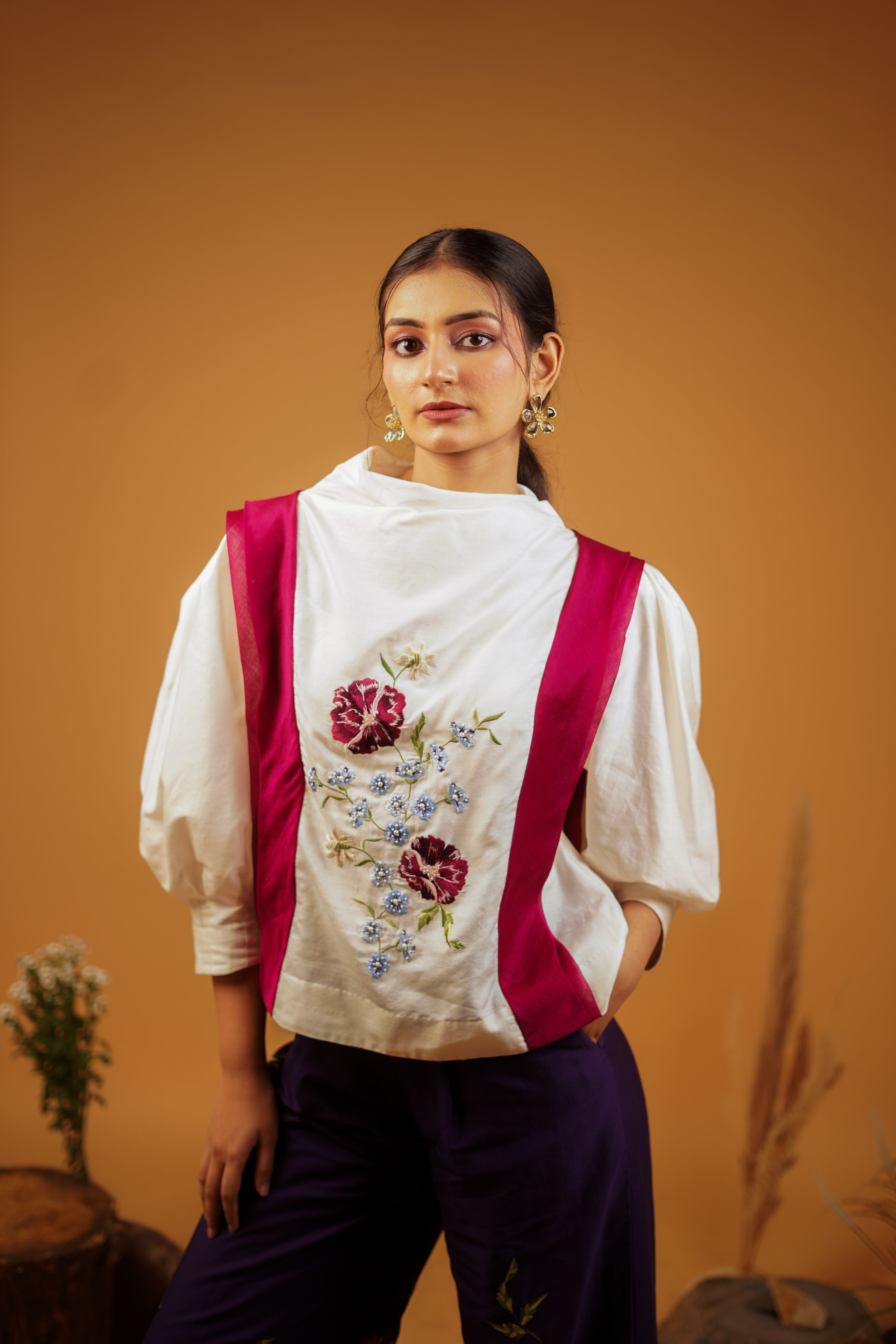 Poppy & Pleat Blouse