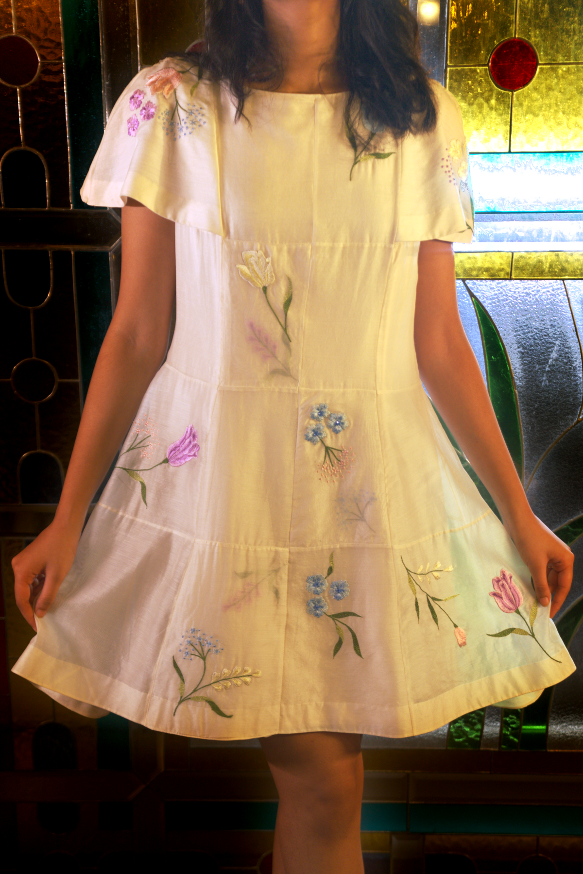 Flora Frame Mini Dress